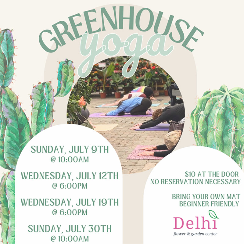 Greenhouse Yoga - 07/30 @ 10am